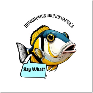 Aloha Vibes: Hawaii State Fish Reef Triggerfish Funny Tee Posters and Art